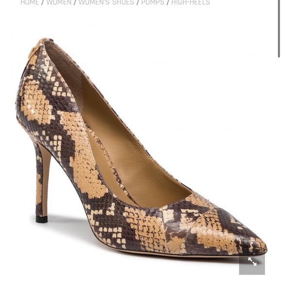 Ralph Lauren Shoes | New Ralph Lauren Lindella Pumps Snakeskin 7,5b | Color: Black/Cream | Size: 7,5b | Pm-60237738's Closet